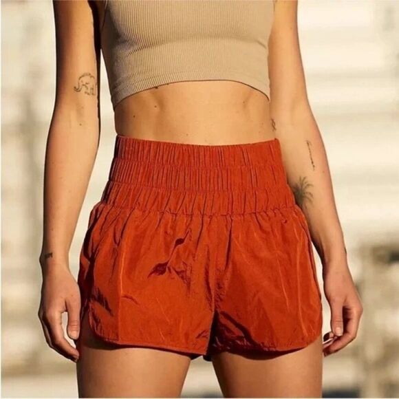NWT Free People Movement The Way Home Shorts in Bronze Size Med - Picture 1 of 15